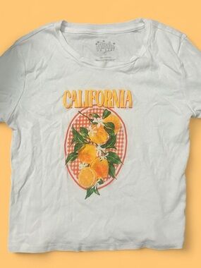 California Oranges White Graphic Tee